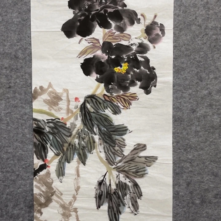 竖款淄博大鱼书画艺术作品