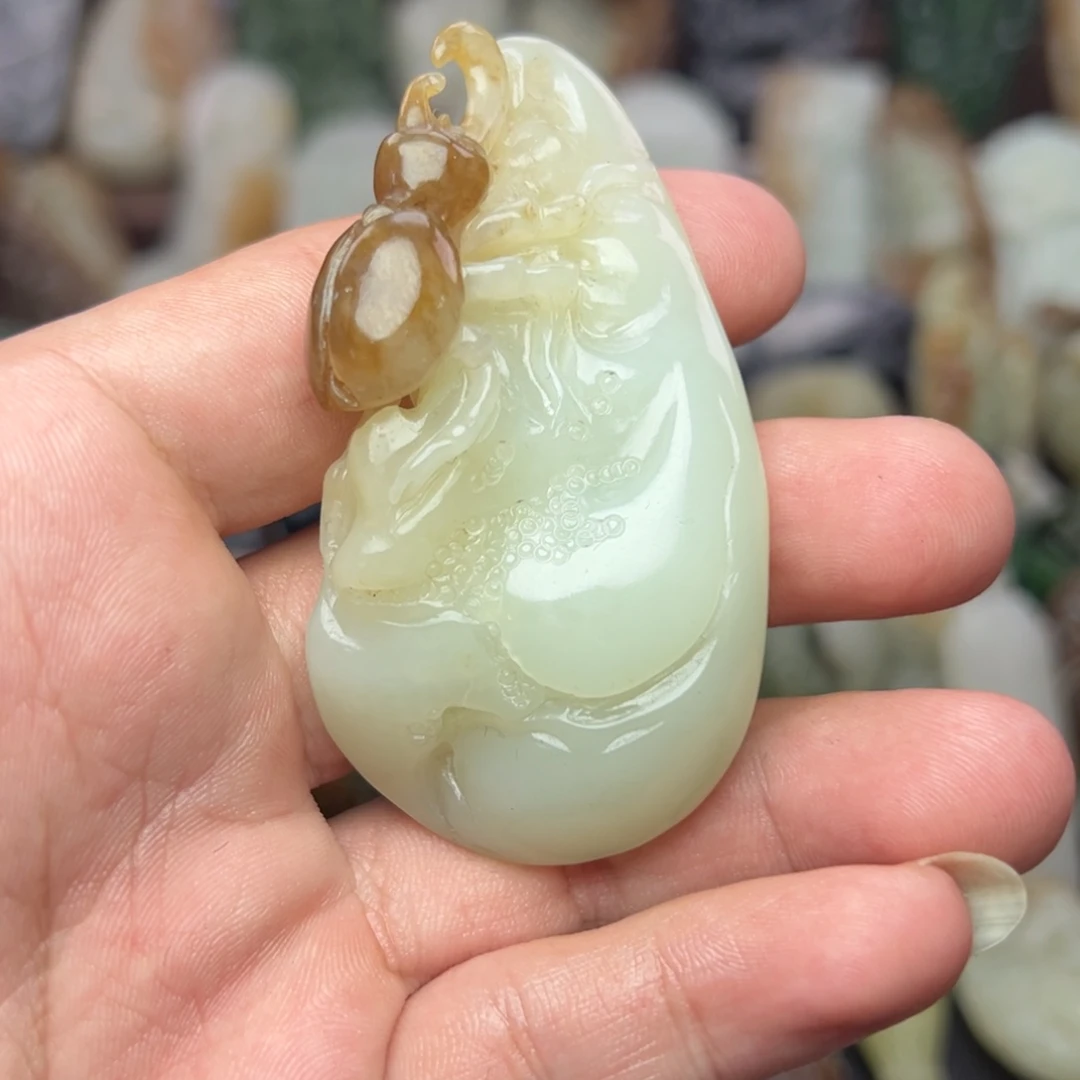 和田玉未镶嵌挂件