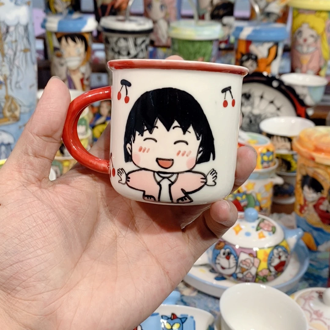 高温釉下彩纯手工手绘陶瓷