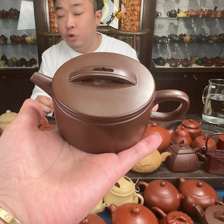 紫砂茶壶汉瓦底槽清120