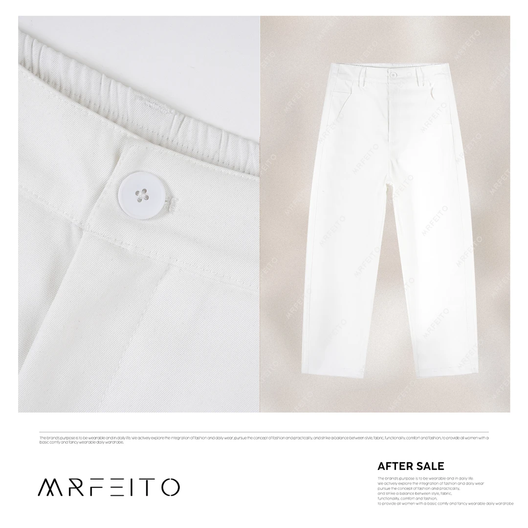 MRFEITO菲爷严选【经典轻氧裤】纯色显瘦休闲裤H19K02X31203