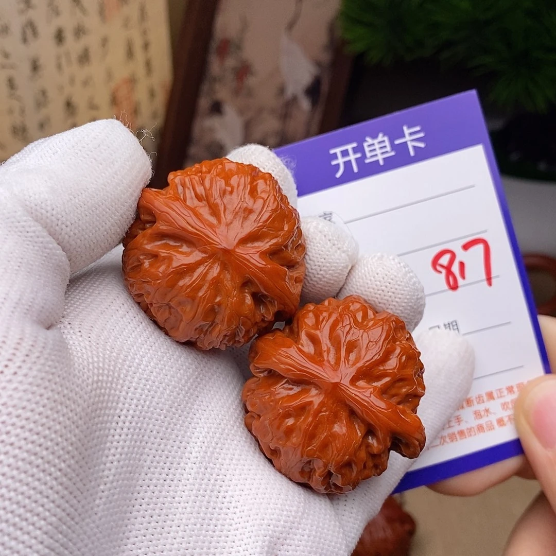 文玩核桃把件40宫灯817