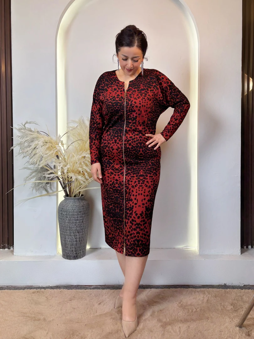 【GLORA原创设计】2503大码女装连衣裙面料舒适今年战袍