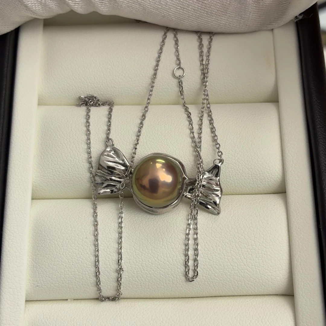 套链银S925镶嵌淡水珍珠