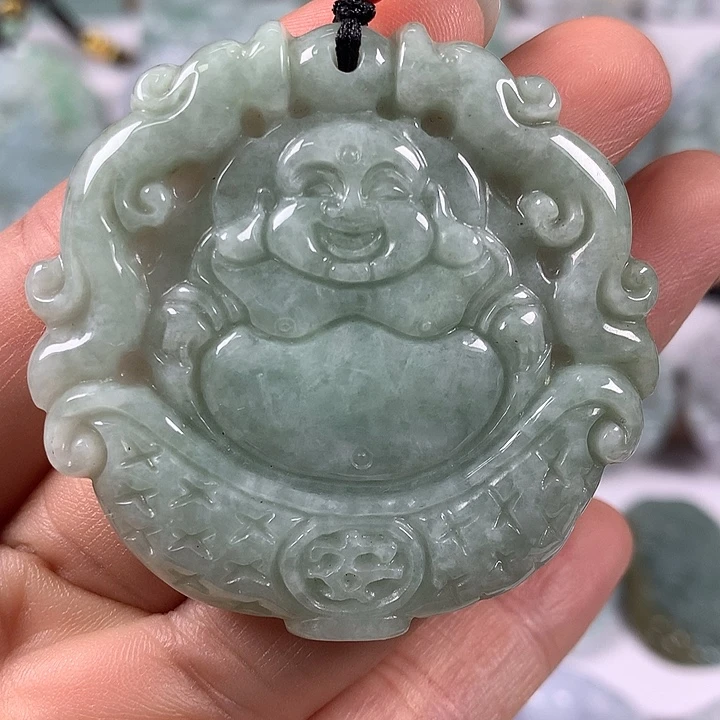 颈饰未镶嵌翡翠笑佛福利