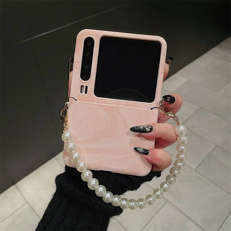 适用华为Purax手机壳折叠屏硬壳中轴保护PuraX典藏版珍珠手链女款