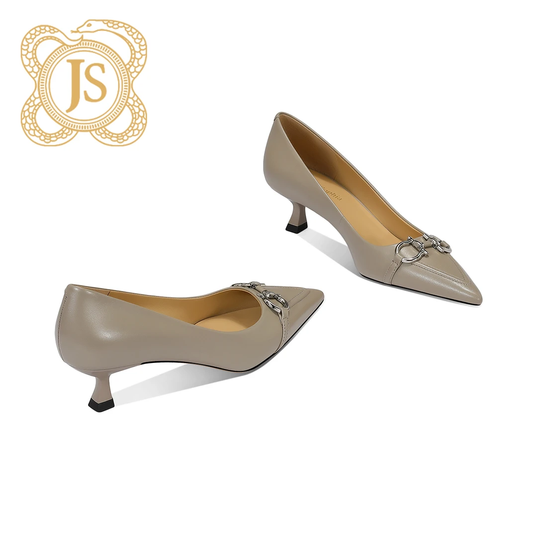 已开价，6588D52524Z气质时尚百搭女士细跟高跟尖头单鞋舒适轻奢