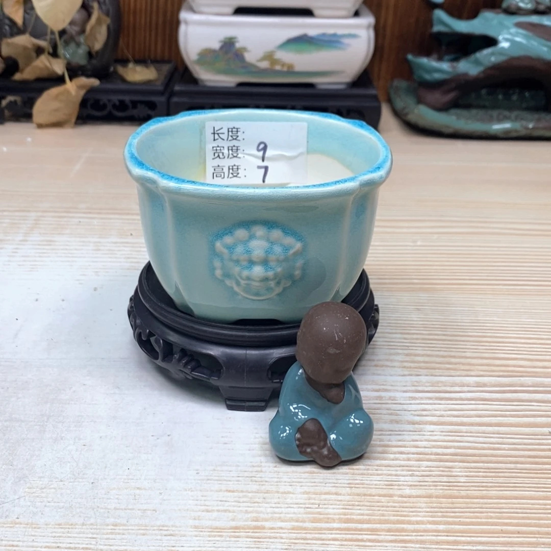 紫砂花盆陶瓷艺术花盆陶瓷