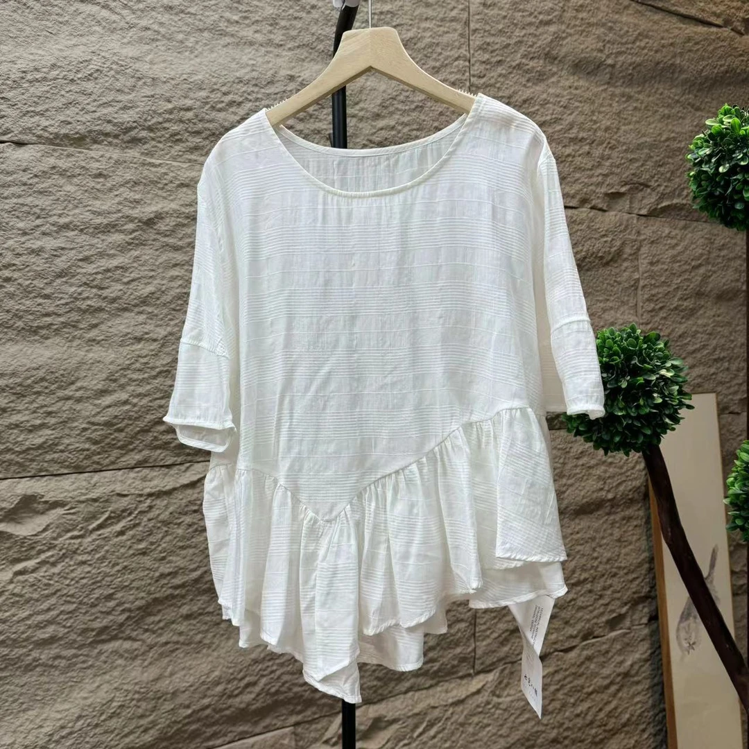 10993新款夏季休闲减龄宽松显瘦短袖T恤