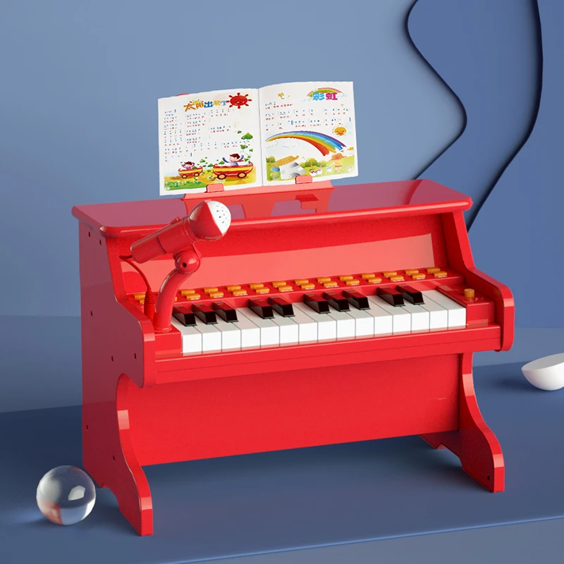 BAOLI儿童小钢琴玩具女孩音乐电子琴可弹奏带话筒入门初学者宝宝3