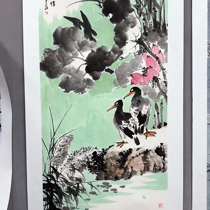 国画亲笔手绘放心去藏
