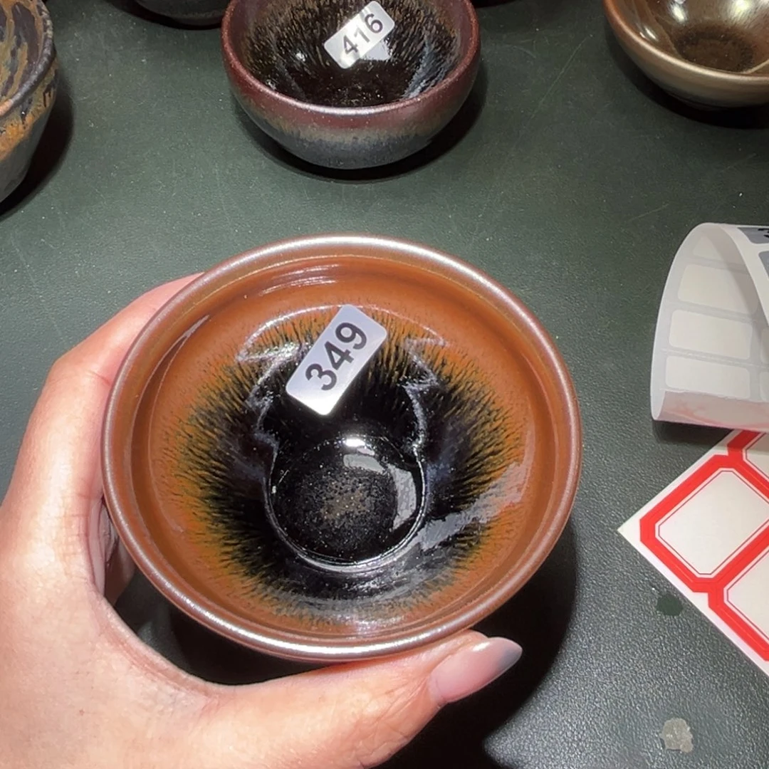 羿***雨茶盏全手工原矿原釉建盏