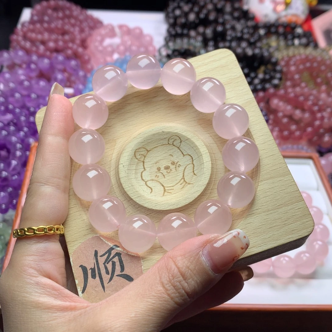 水晶手链未镶嵌鸡**线马粉卡15