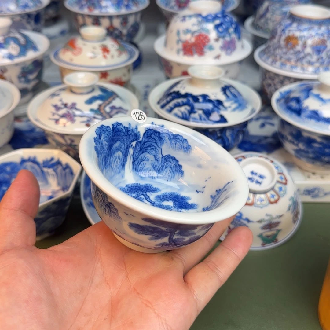 彦祖纯手工手绘茶具126