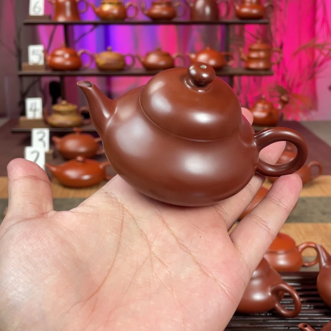 ****紫砂茶壶精工薄胎梨