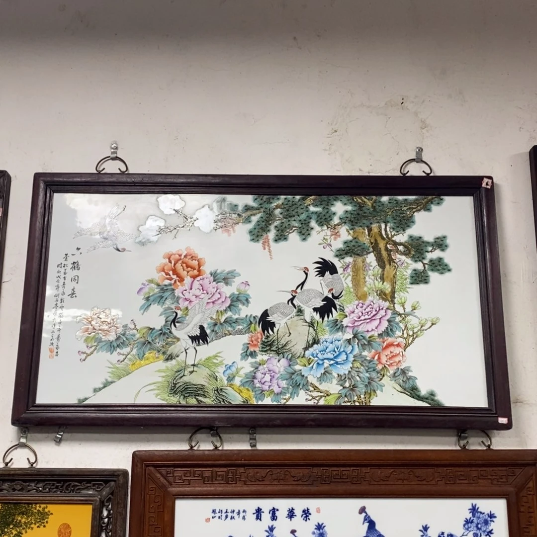 瓷1.2*66*1景德镇瓷板画柴窑烧制