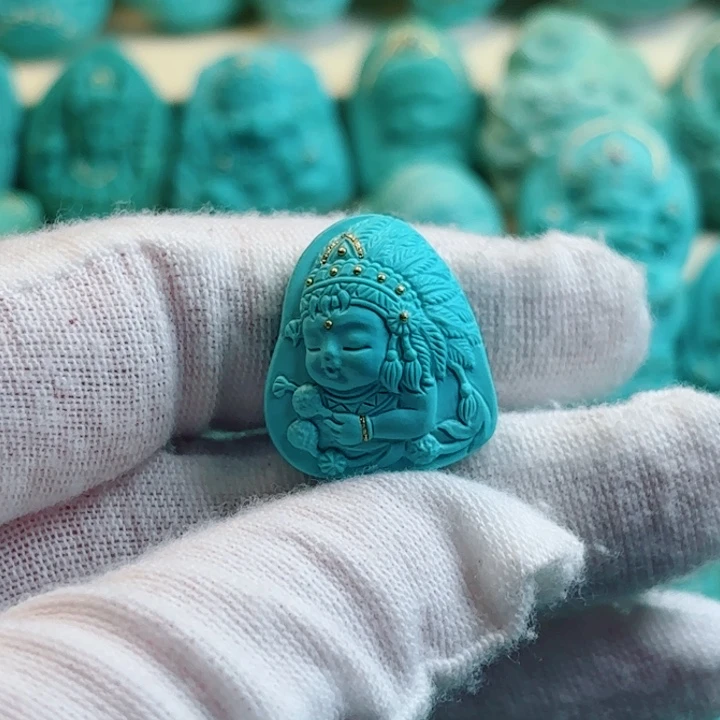 未镶嵌绿松石珠宝奇石