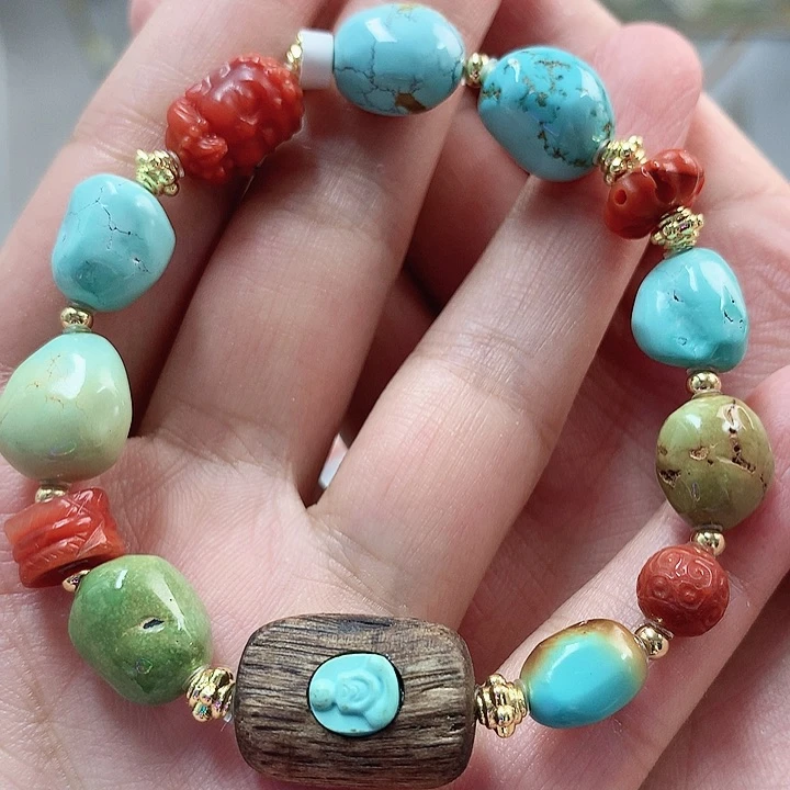 未镶嵌绿松石珠宝奇石