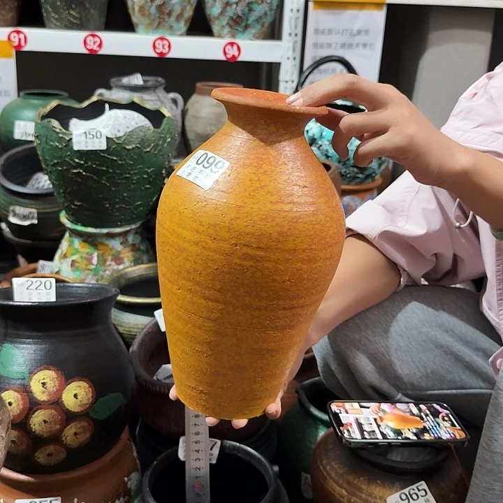 黄色美人瓶高度30外口10
