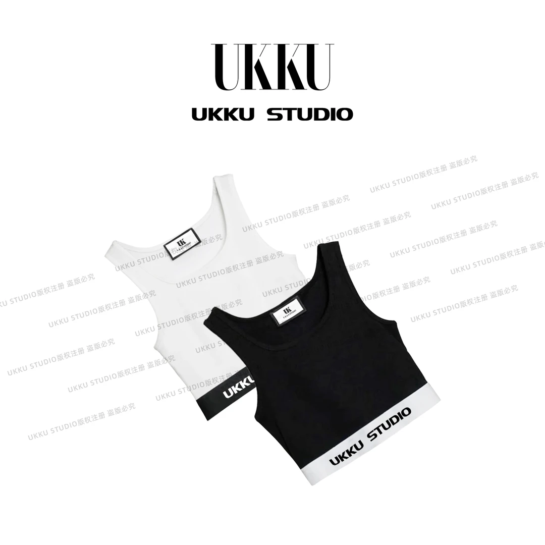 慧慧【UKKUSTUDIO】休闲运动背心舒适弹力打底百搭吊带2210214