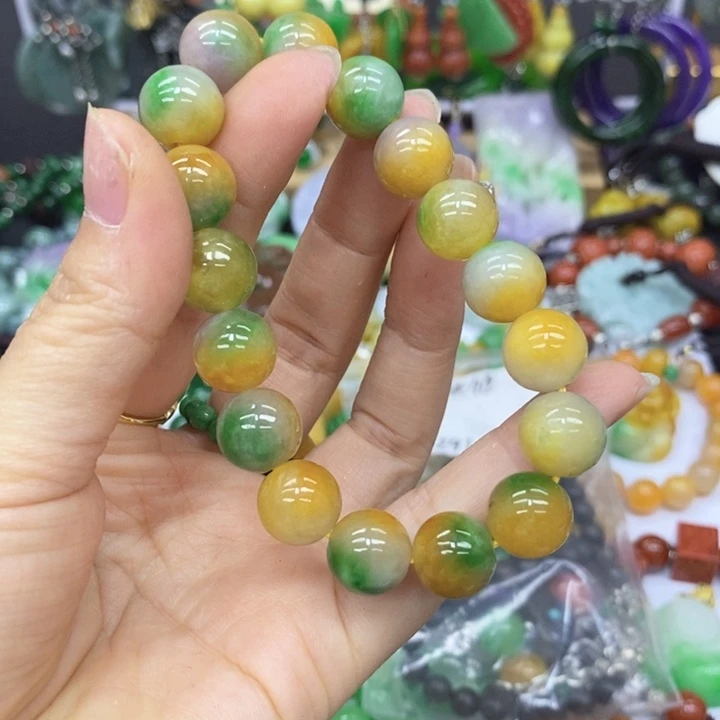 翡翠未镶嵌颈饰夏**风手链30