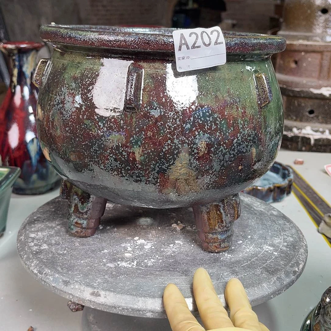 各***好紫砂花盆202 。