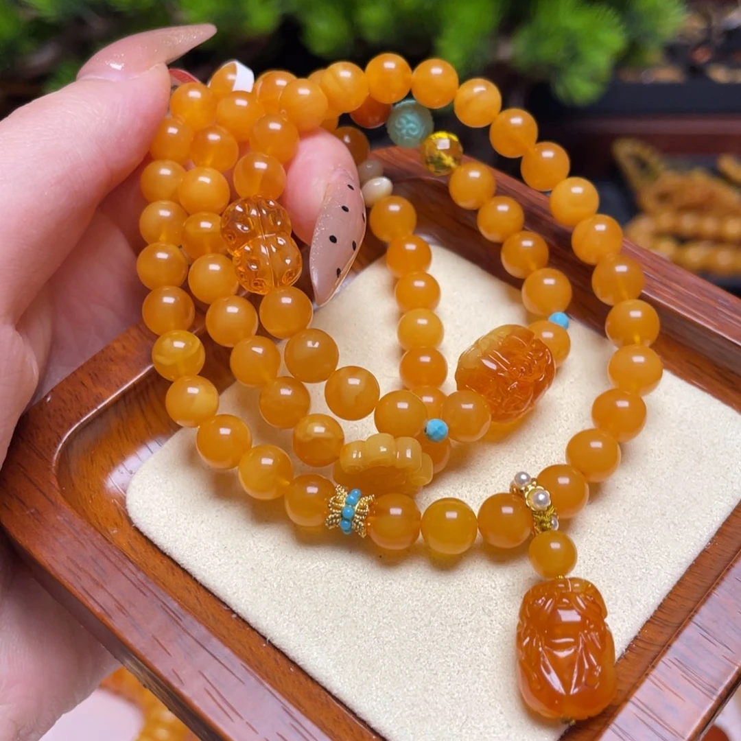 蜜蜡手链未镶嵌手串