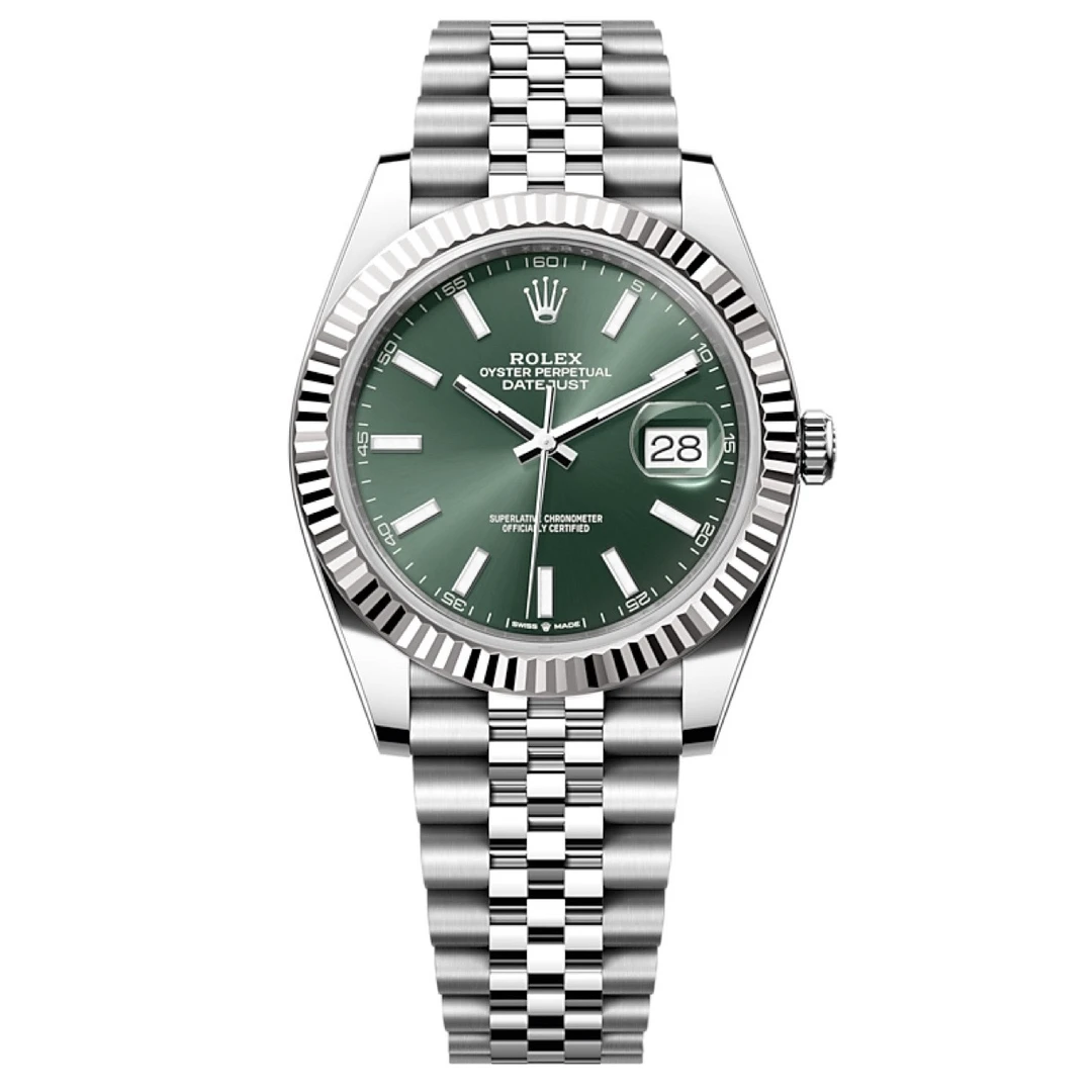 95新 Rolex/劳力士 哈馆/劳力士/日志/126334/绿盘/条刻/23年全套