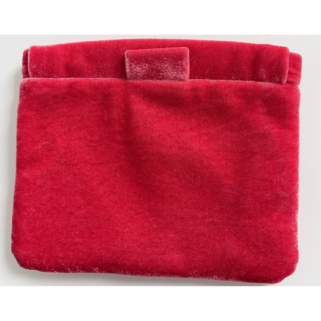 缪家绒绒玫红色化妆包！收纳包！带礼盒！999