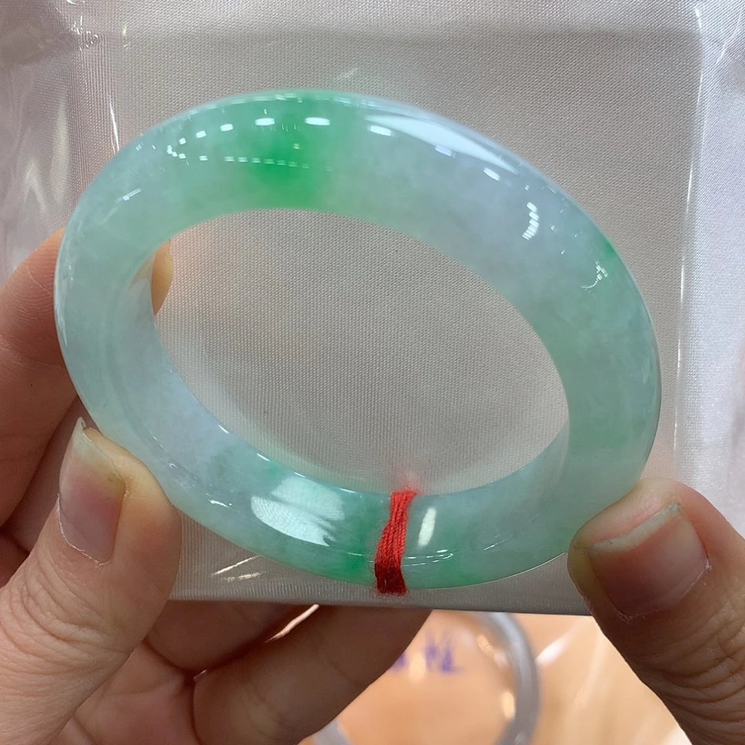 翡翠未镶嵌手镯51正圈