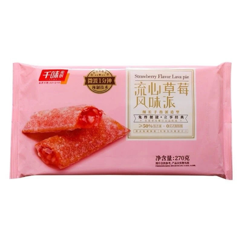 千味央厨流心草莓风味派270g/袋1989