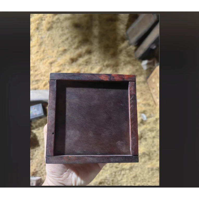 2个木头正方形小盒子摆件摆件链接