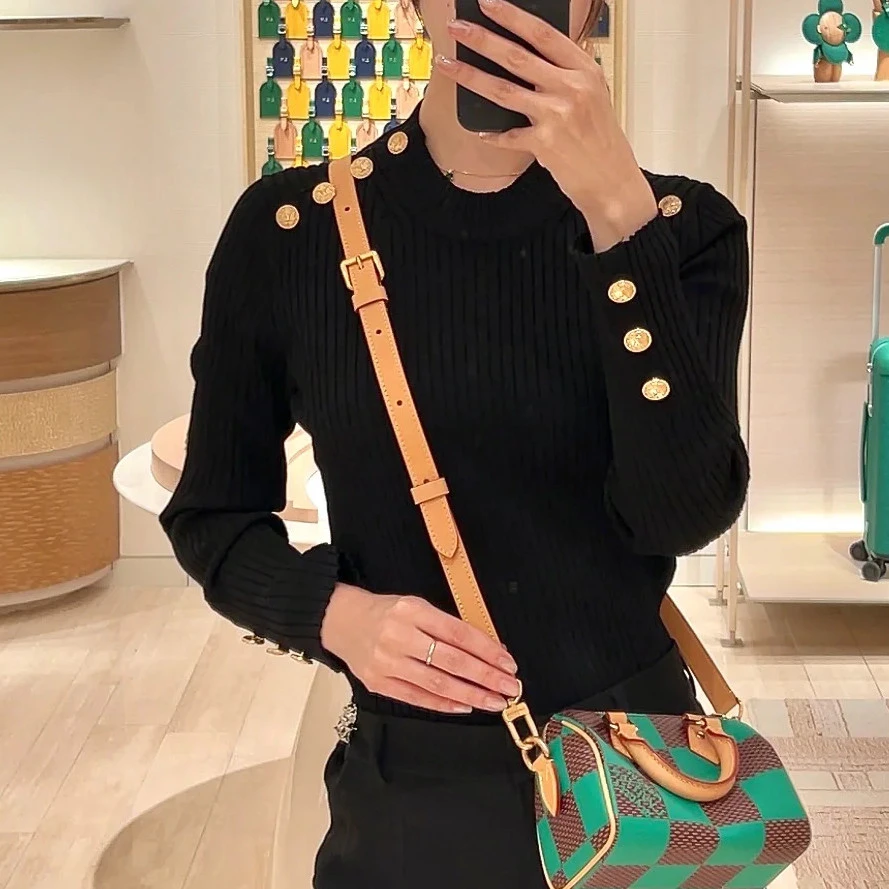 全新未使用 LouisVuitton/路易威登 针织上衣/XS码/Xsp33809