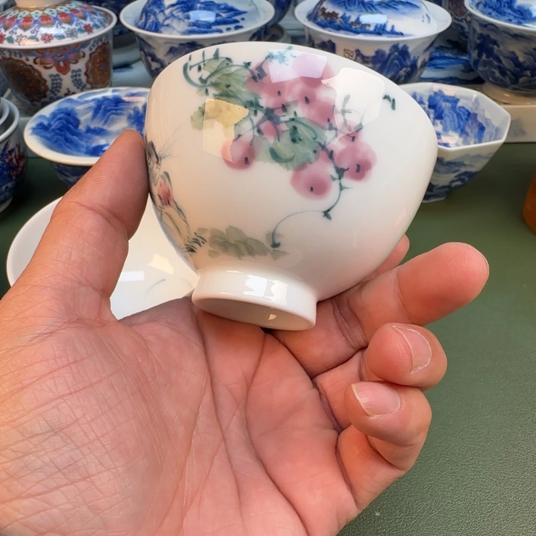 纯手工纯手绘茶具石头27