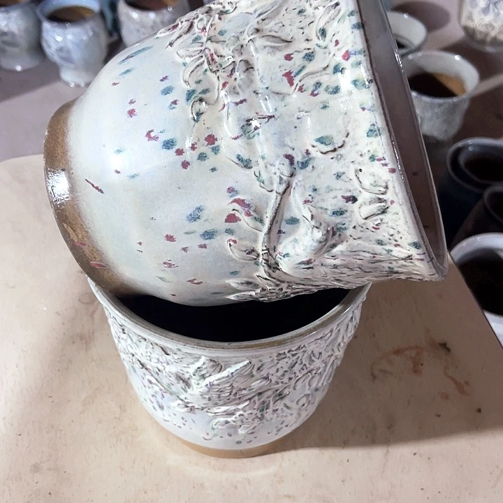 紫砂花盆口径20高度20两只正品