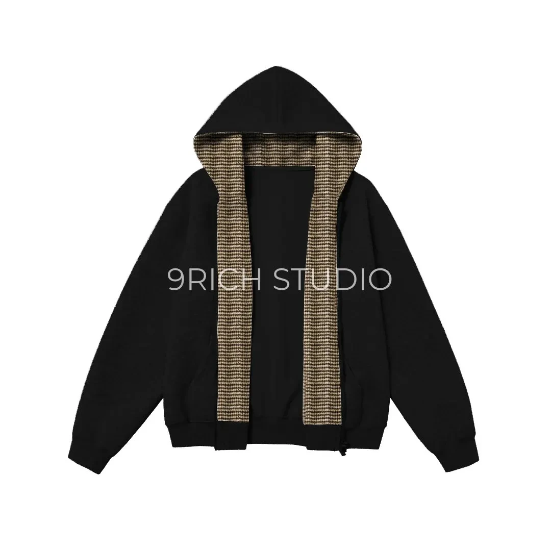 “480G超重磅拼色卫衣”设计师廓形卫衣春秋