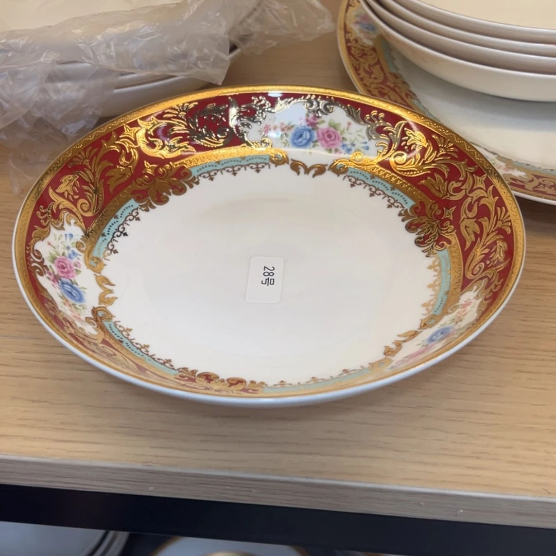 【闪购商品】瓷片8寸深菜盘两个一单福利价