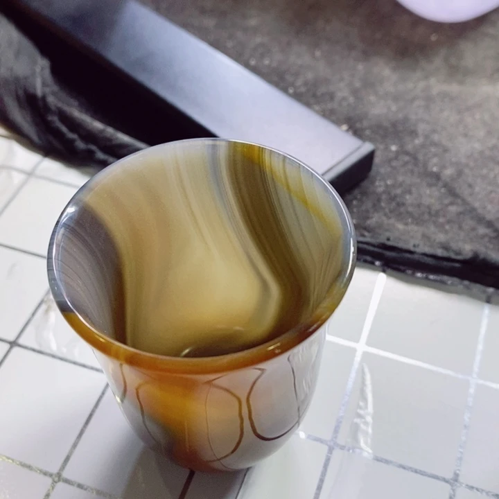 玛瑙/玉髓茶具未镶嵌下***