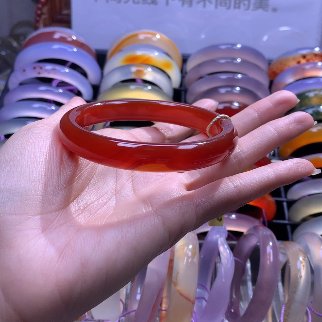 【闪购商品】玛瑙/玉髓手镯未镶嵌橘****o