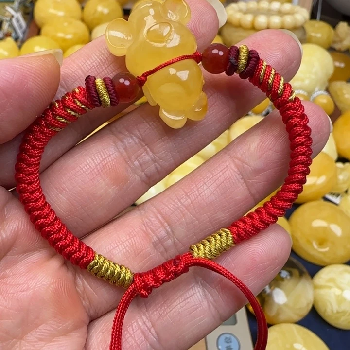 蜜蜡未镶嵌颈饰天然蜜蜡