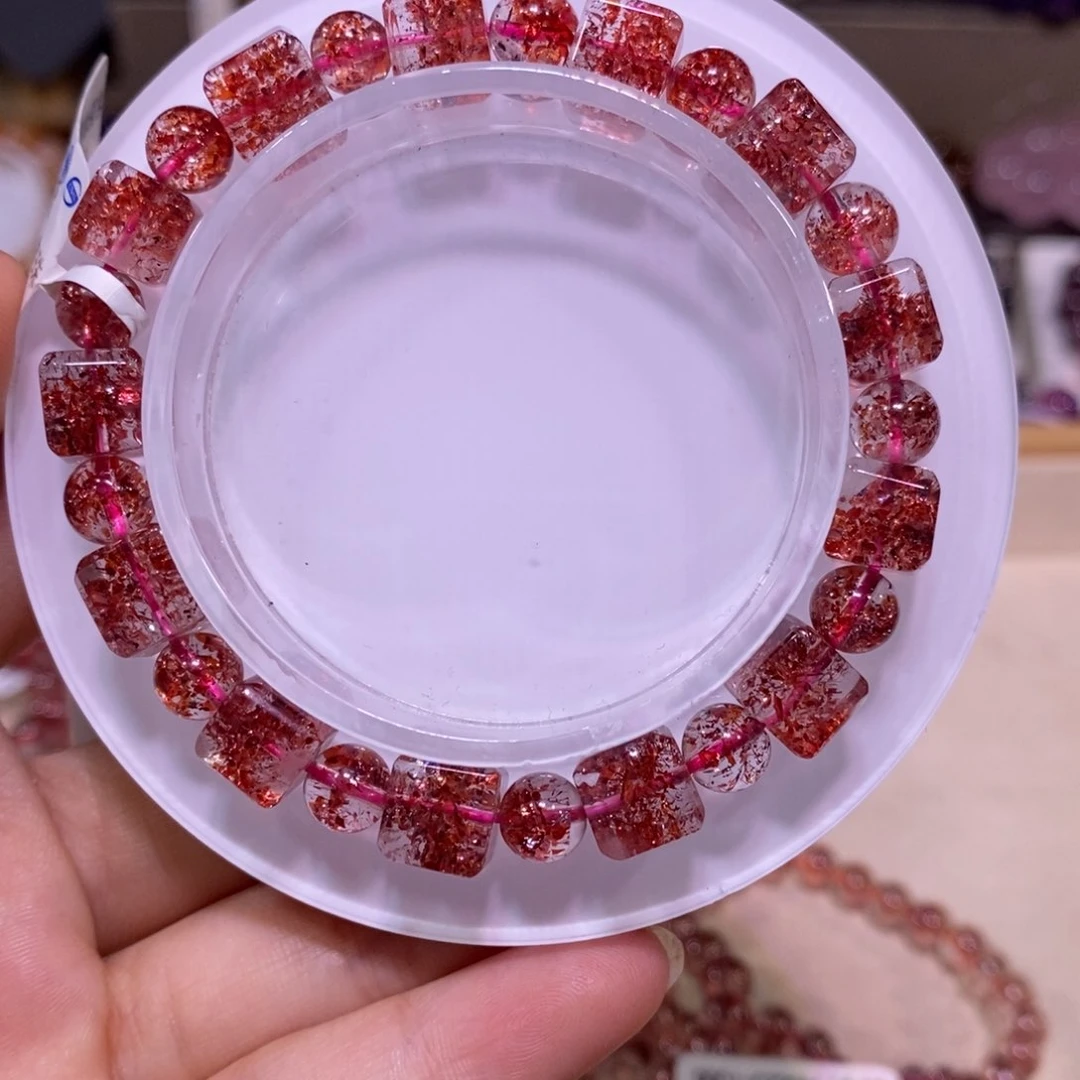 水晶手链未镶嵌金草莓8m