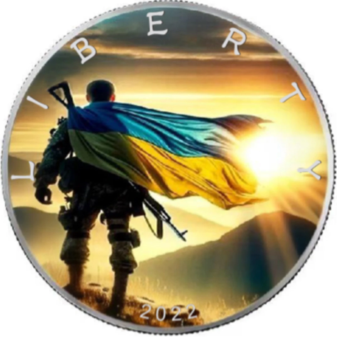 乌克兰纪念章（海军部队）Liberty 5cm直径一枚（锌合金材质）