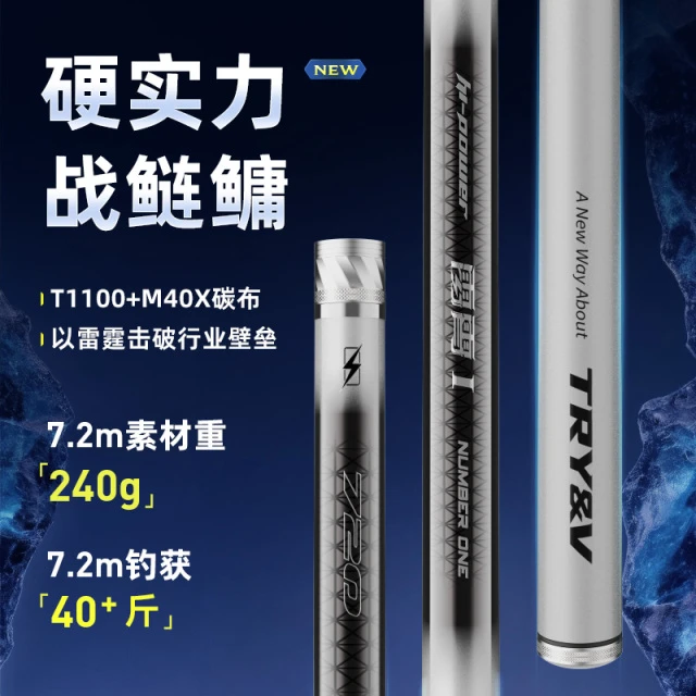 创威雷霄一号轻量大物竿大综合竿鲢鳙鱼竿手竿超轻硬钓鱼竿台钓竿