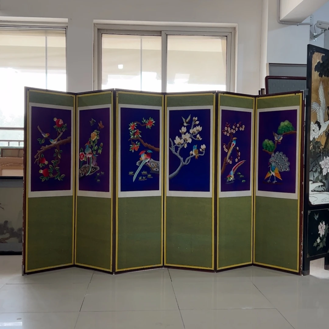 绘画屏风框画茶空间设计