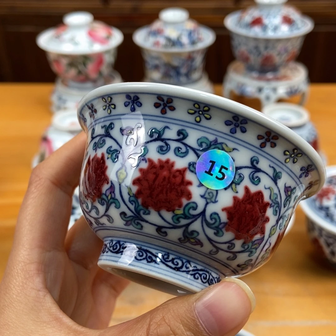 手绘现代茶具非古董