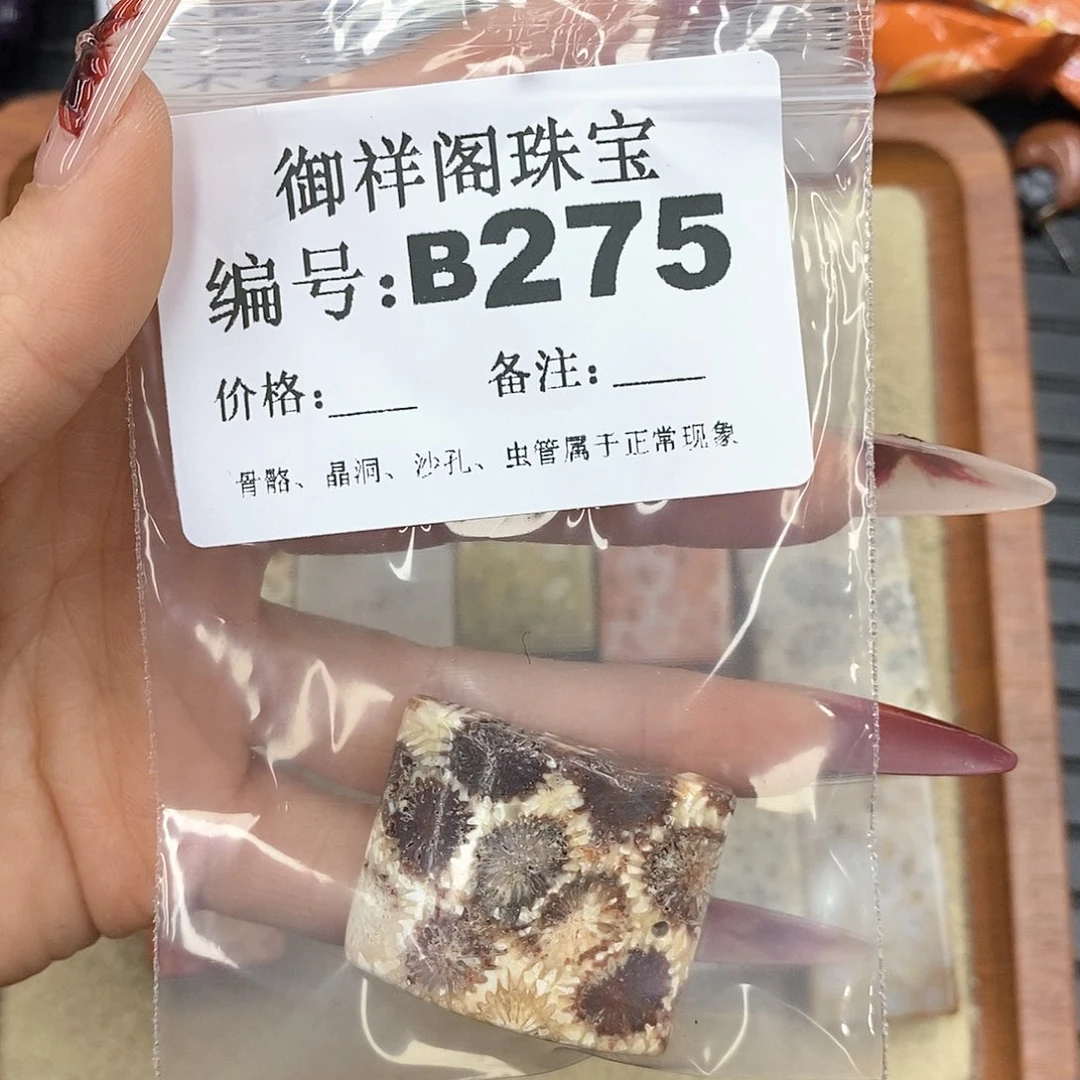 硅化珊瑚（珊瑚玉）颈饰未镶嵌别**婆