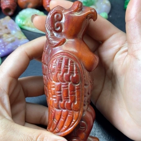 白玉菩提吊坠摆件