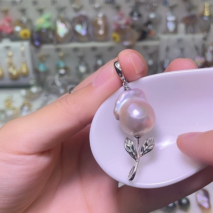 颈饰合金淡水珍珠28