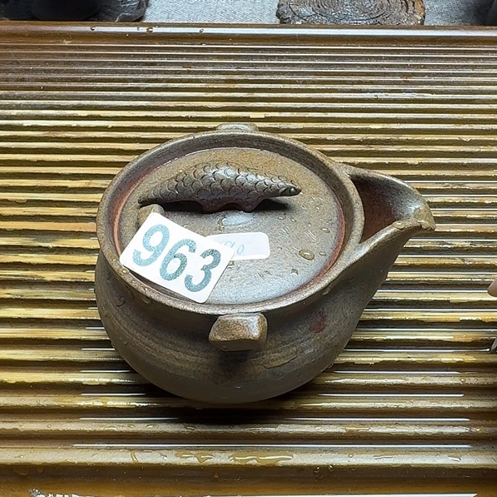 纯手工制作粗陶茶具