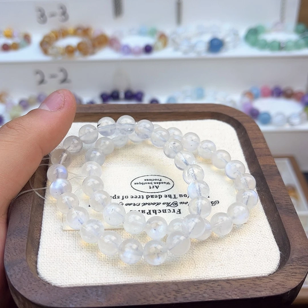 水晶手链未镶嵌白月光手串